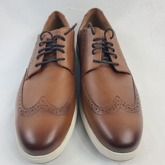 Florsheim Mens Brown Leather Wingtip Oxford Shoes Comfortech Size 10EEE main image 5